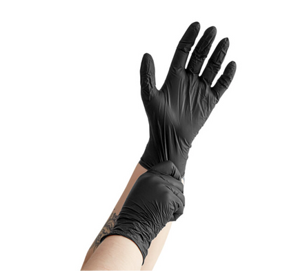 Black Nitrile Gloves (3 mil Case of 10)